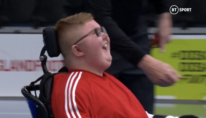 Logan on BT Sport at the 2022 FA Disability Cup Final